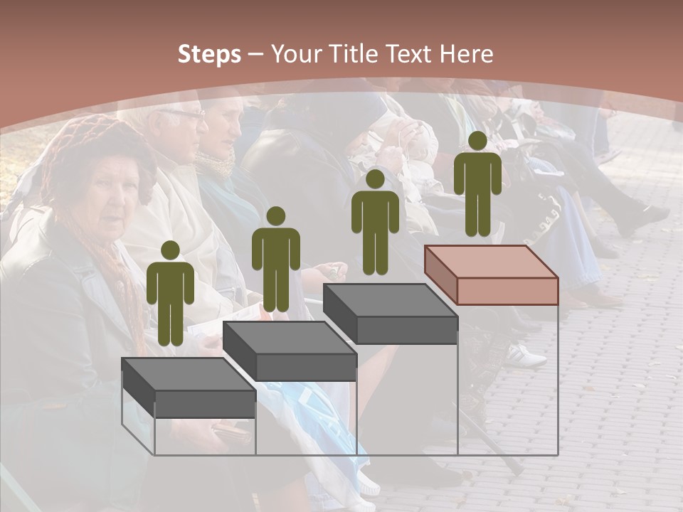 Mature Tranquility Lady PowerPoint Template