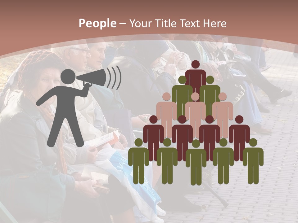 Mature Tranquility Lady PowerPoint Template