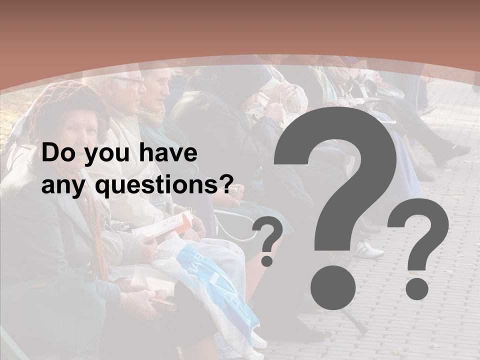 Mature Tranquility Lady PowerPoint Template