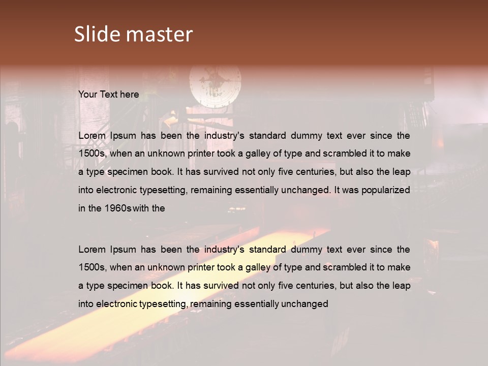 Red Action Fire PowerPoint Template