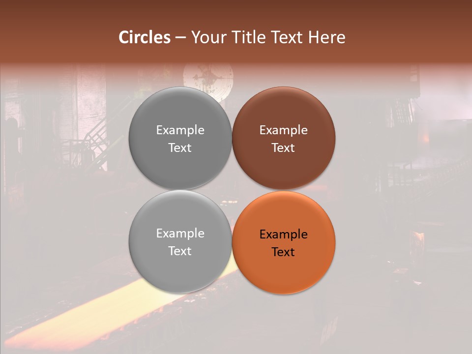 Red Action Fire PowerPoint Template