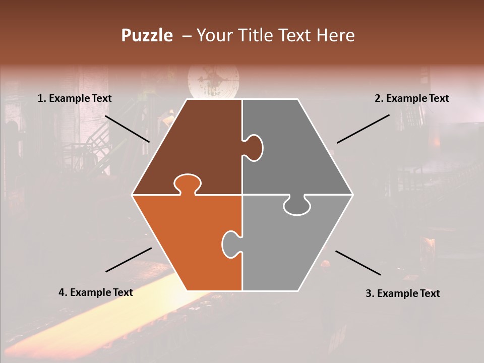 Red Action Fire PowerPoint Template