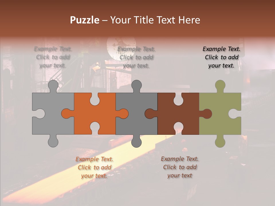 Red Action Fire PowerPoint Template