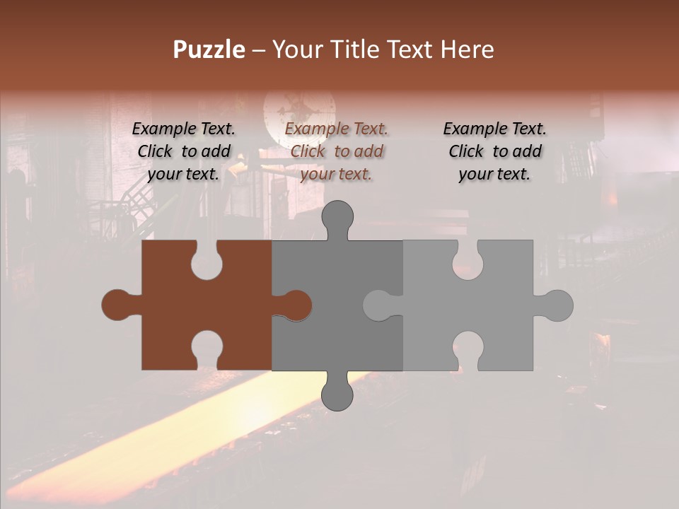 Red Action Fire PowerPoint Template