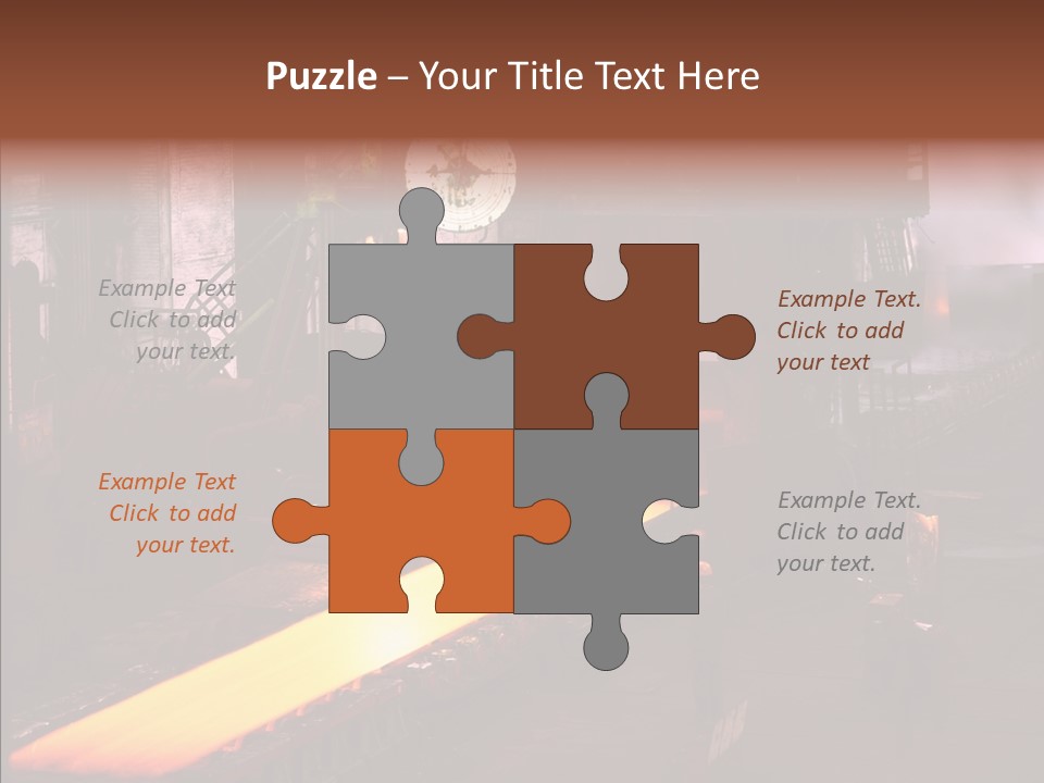 Red Action Fire PowerPoint Template