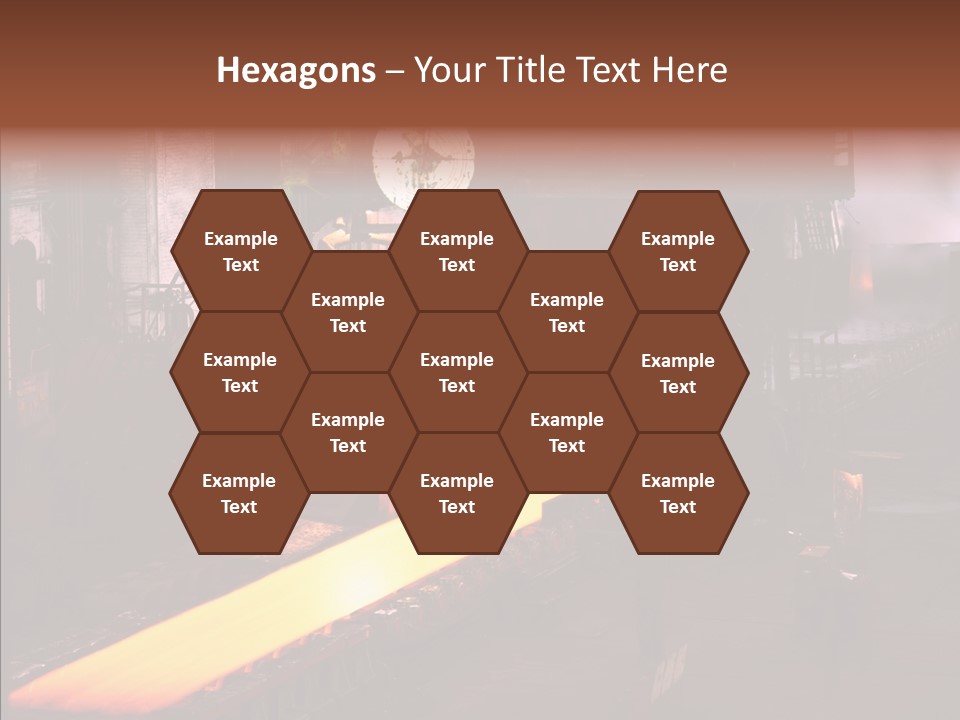 Red Action Fire PowerPoint Template