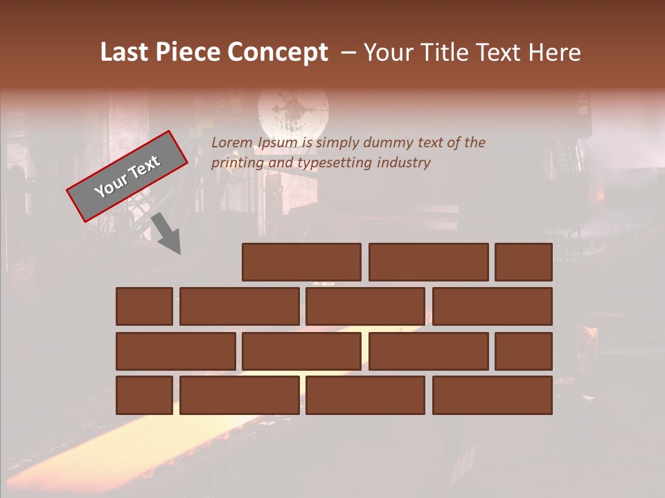 Red Action Fire PowerPoint Template
