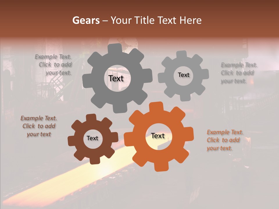 Red Action Fire PowerPoint Template