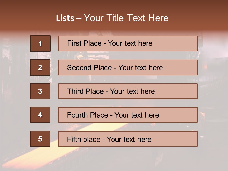 Red Action Fire PowerPoint Template