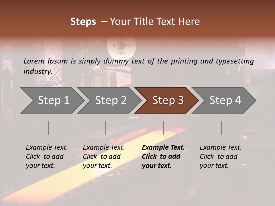 Red Action Fire PowerPoint Template