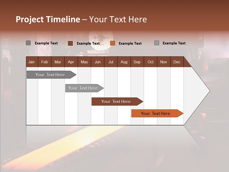 Red Action Fire PowerPoint Template