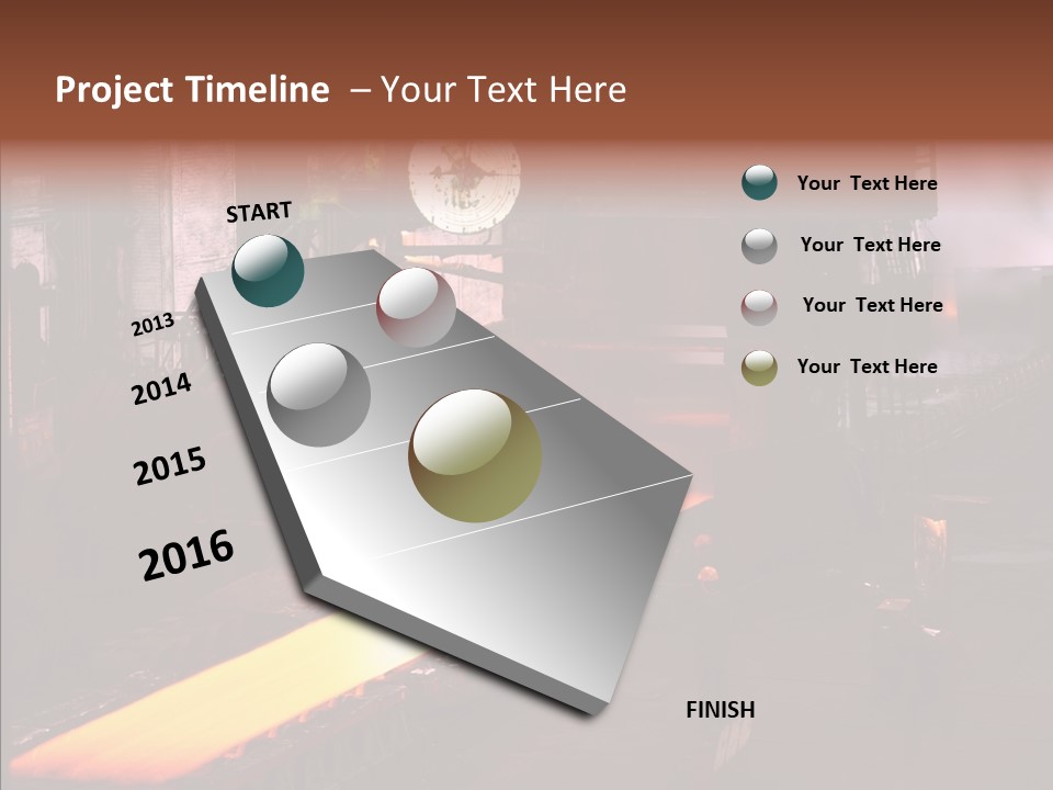 Red Action Fire PowerPoint Template