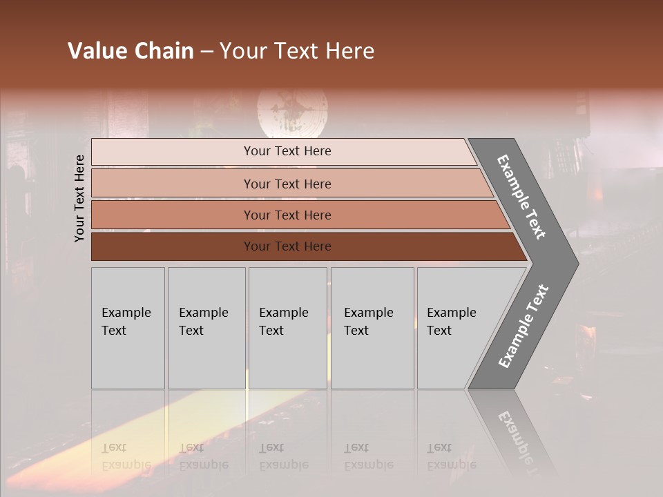 Red Action Fire PowerPoint Template