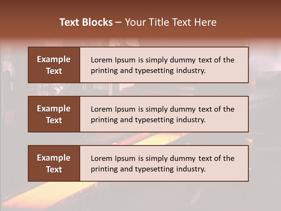 Red Action Fire PowerPoint Template