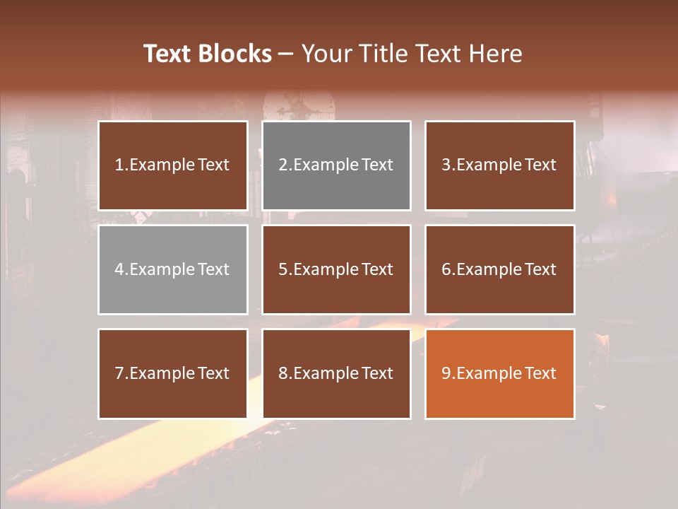 Red Action Fire PowerPoint Template