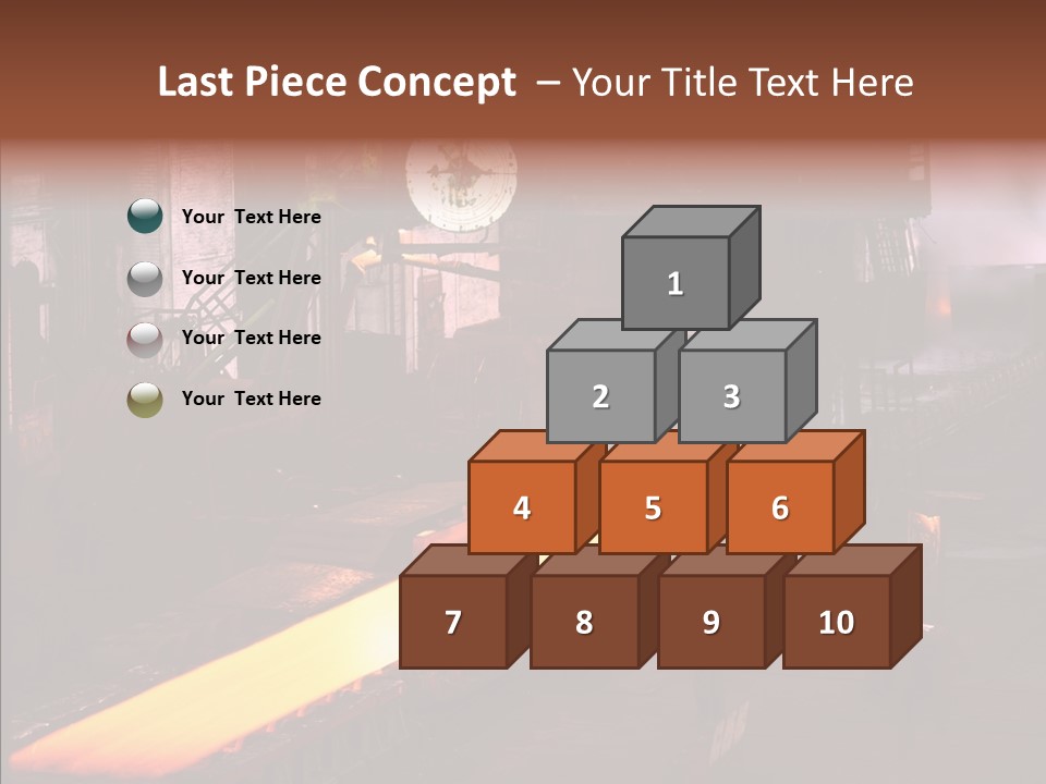 Red Action Fire PowerPoint Template
