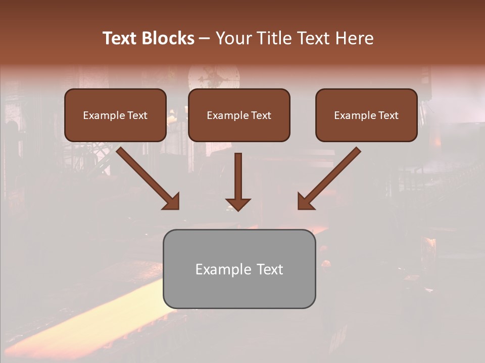 Red Action Fire PowerPoint Template