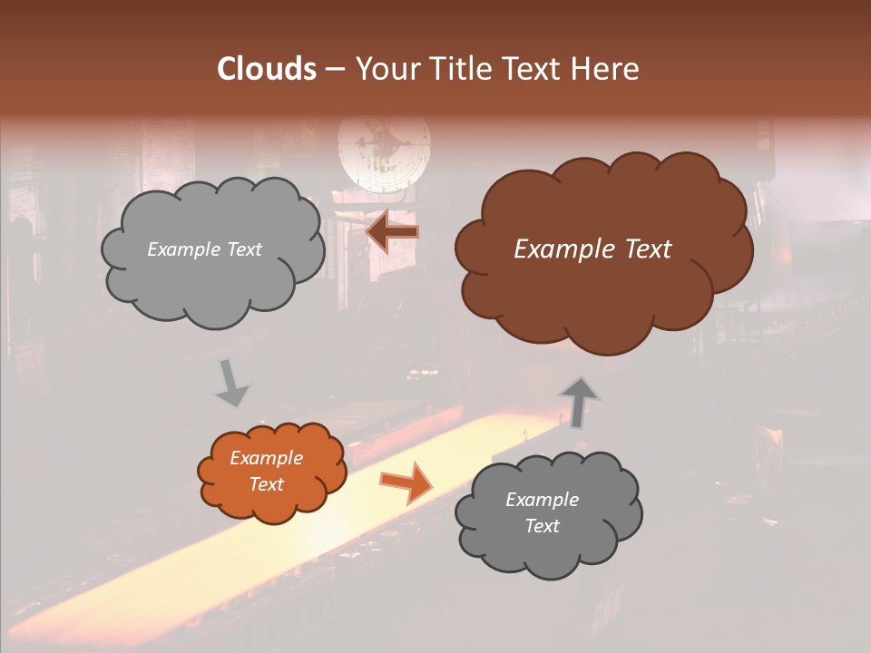 Red Action Fire PowerPoint Template