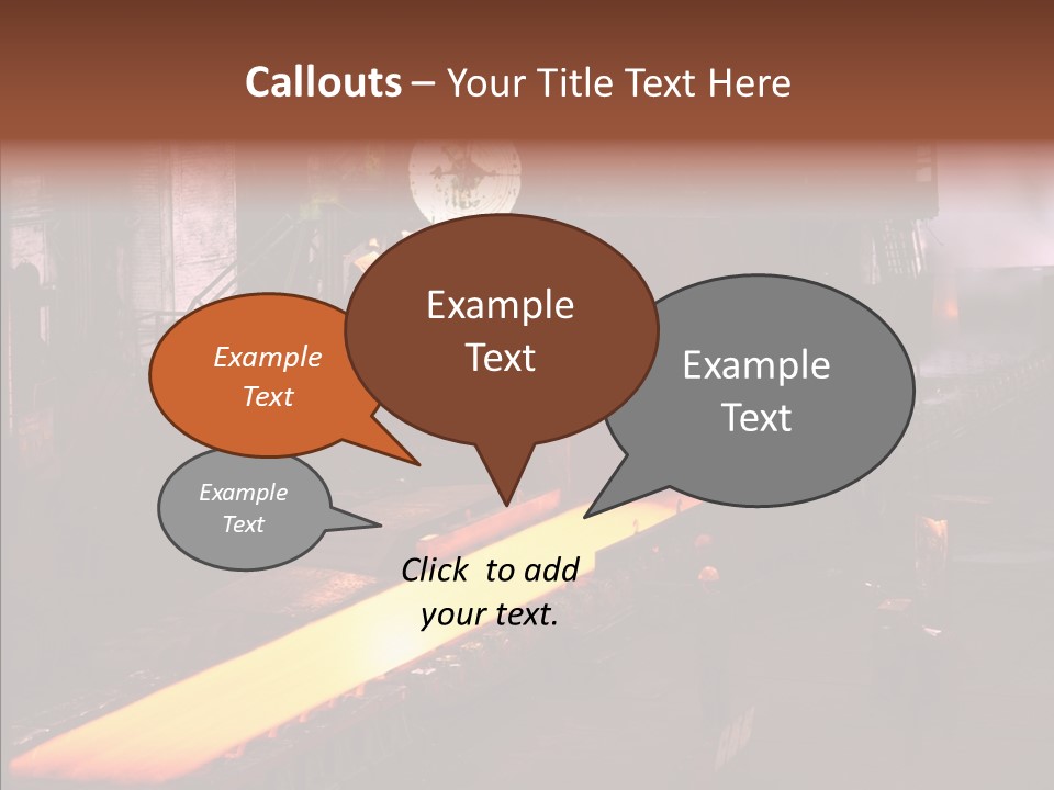 Red Action Fire PowerPoint Template