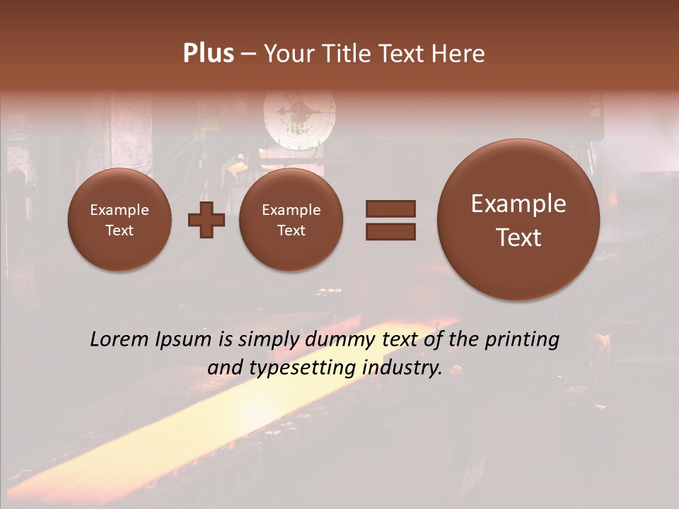 Red Action Fire PowerPoint Template
