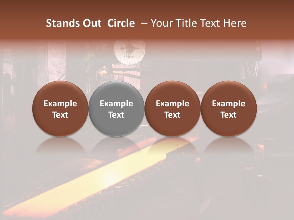 Red Action Fire PowerPoint Template