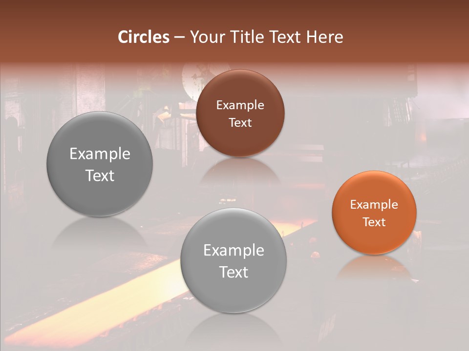 Red Action Fire PowerPoint Template