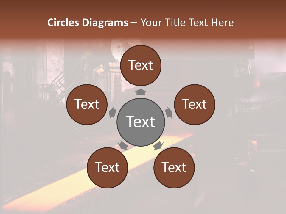 Red Action Fire PowerPoint Template