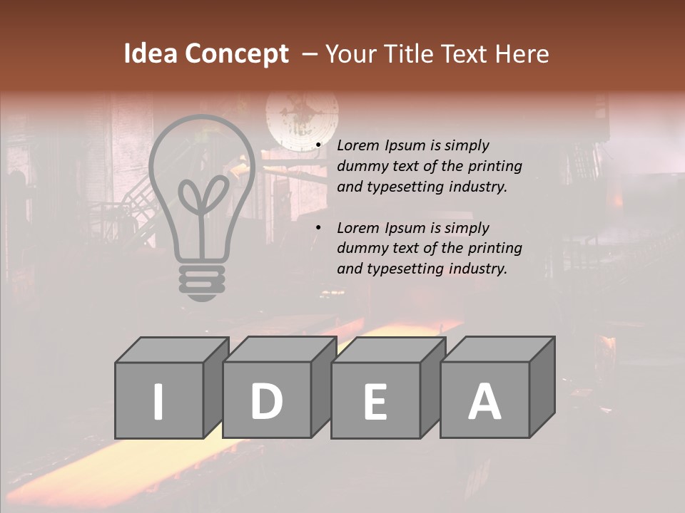 Red Action Fire PowerPoint Template