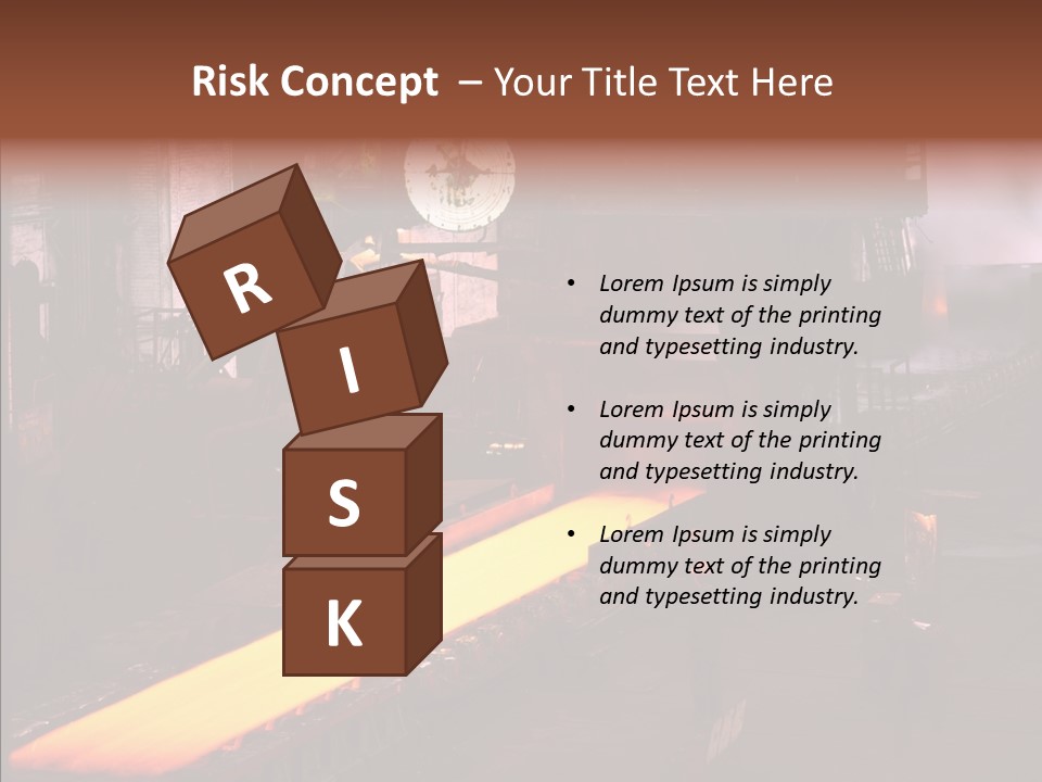 Red Action Fire PowerPoint Template