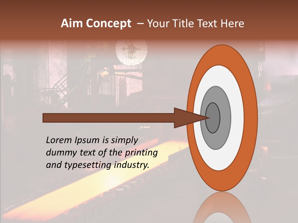 Red Action Fire PowerPoint Template