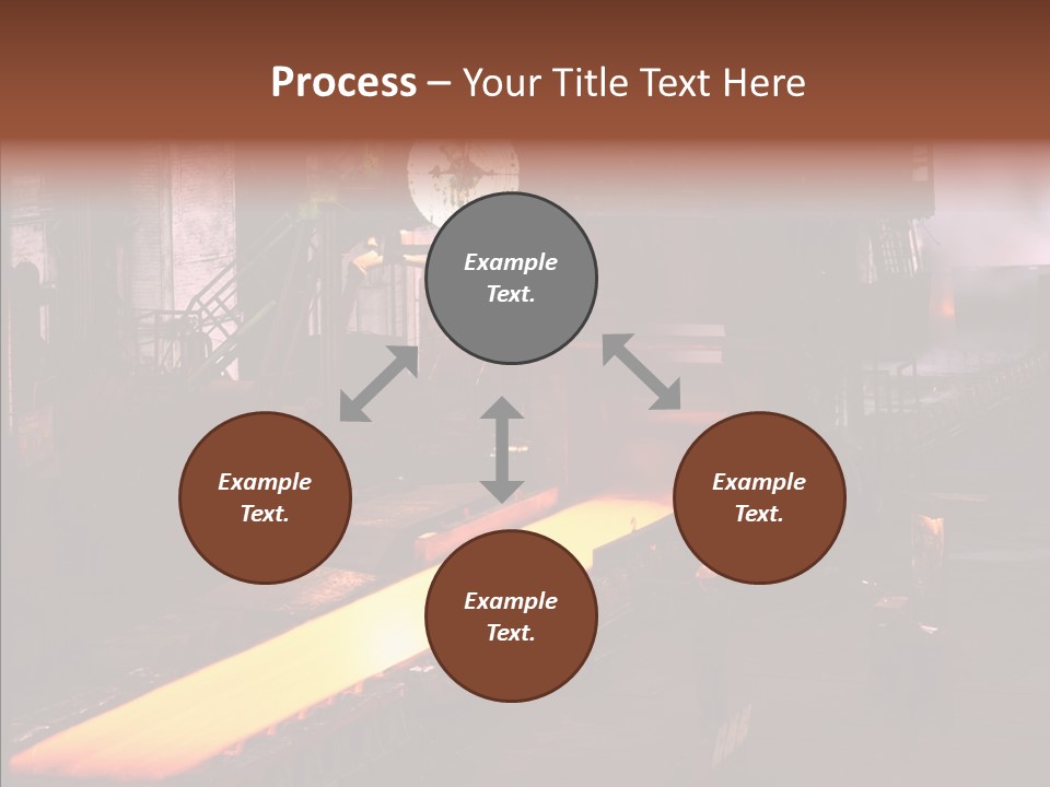 Red Action Fire PowerPoint Template