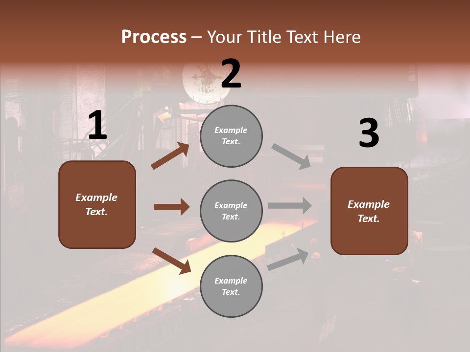 Red Action Fire PowerPoint Template