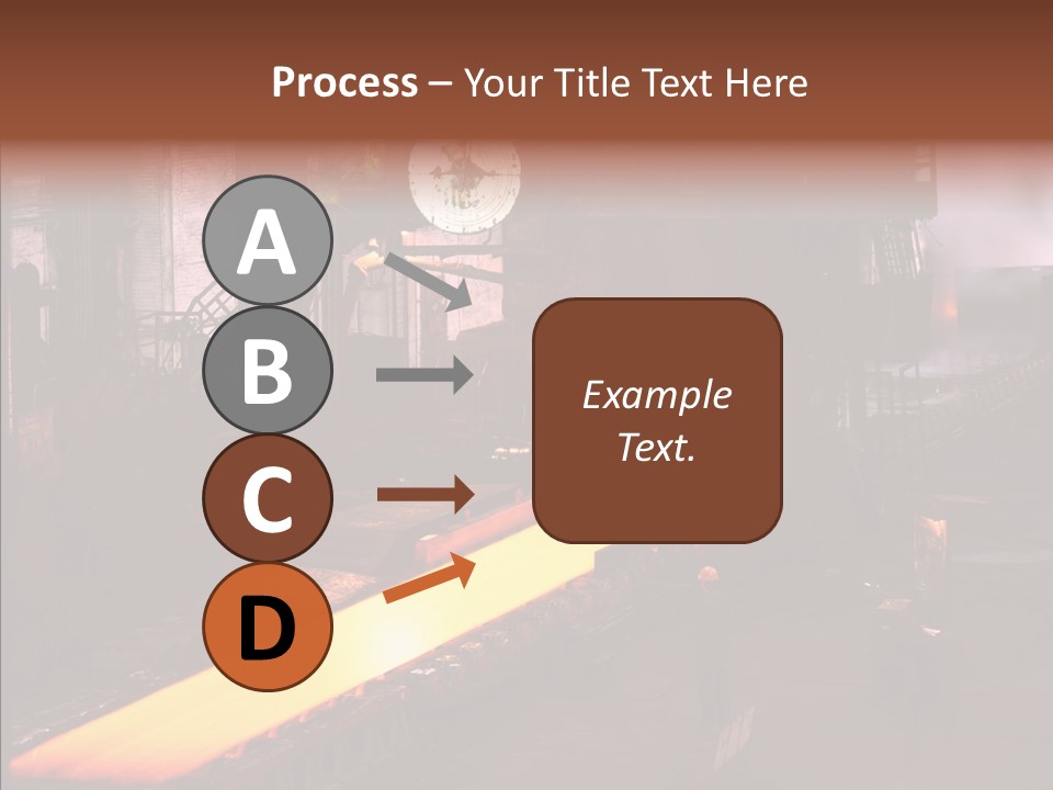 Red Action Fire PowerPoint Template