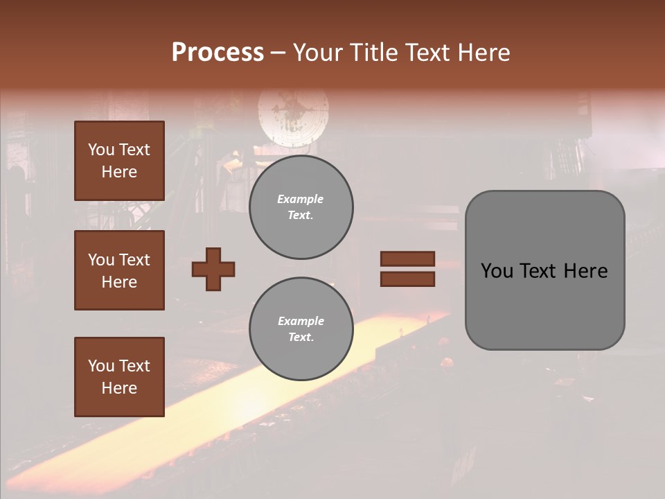 Red Action Fire PowerPoint Template