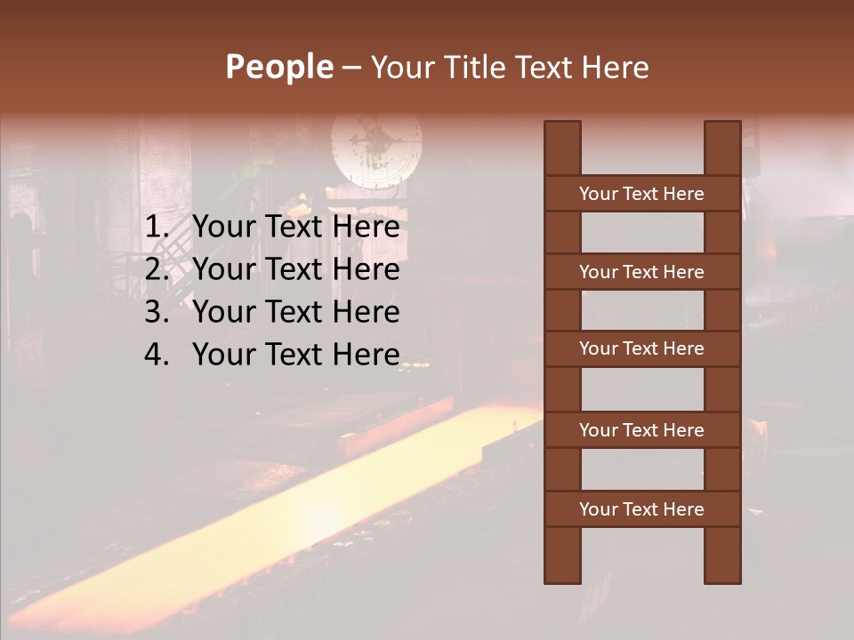 Red Action Fire PowerPoint Template