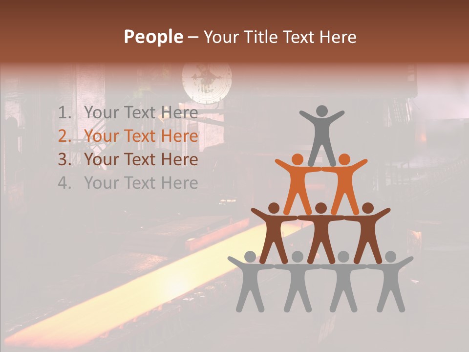 Red Action Fire PowerPoint Template
