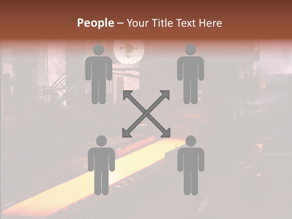 Red Action Fire PowerPoint Template