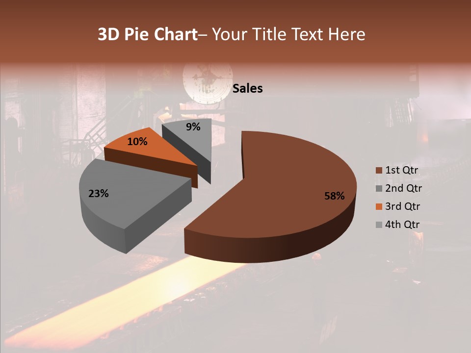 Red Action Fire PowerPoint Template