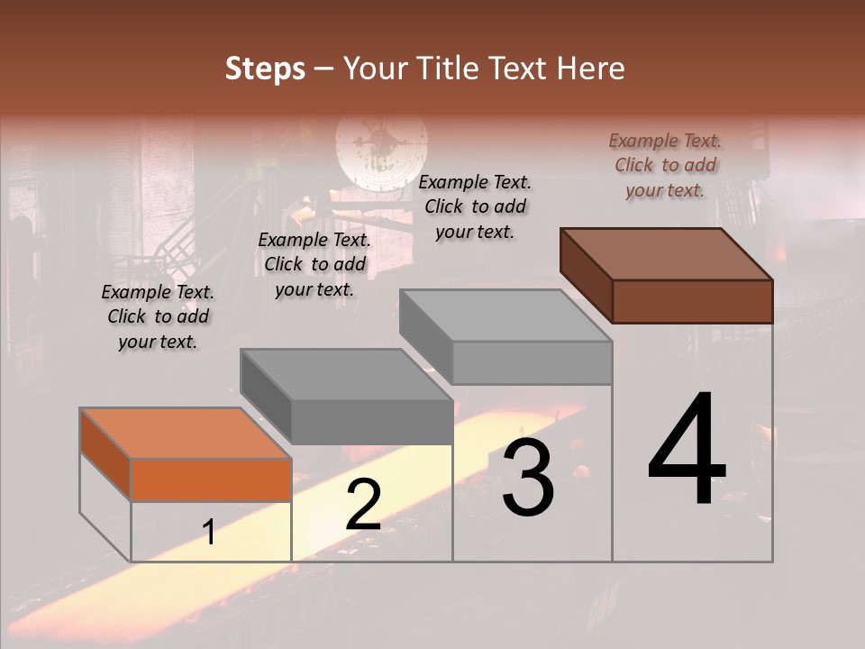 Red Action Fire PowerPoint Template
