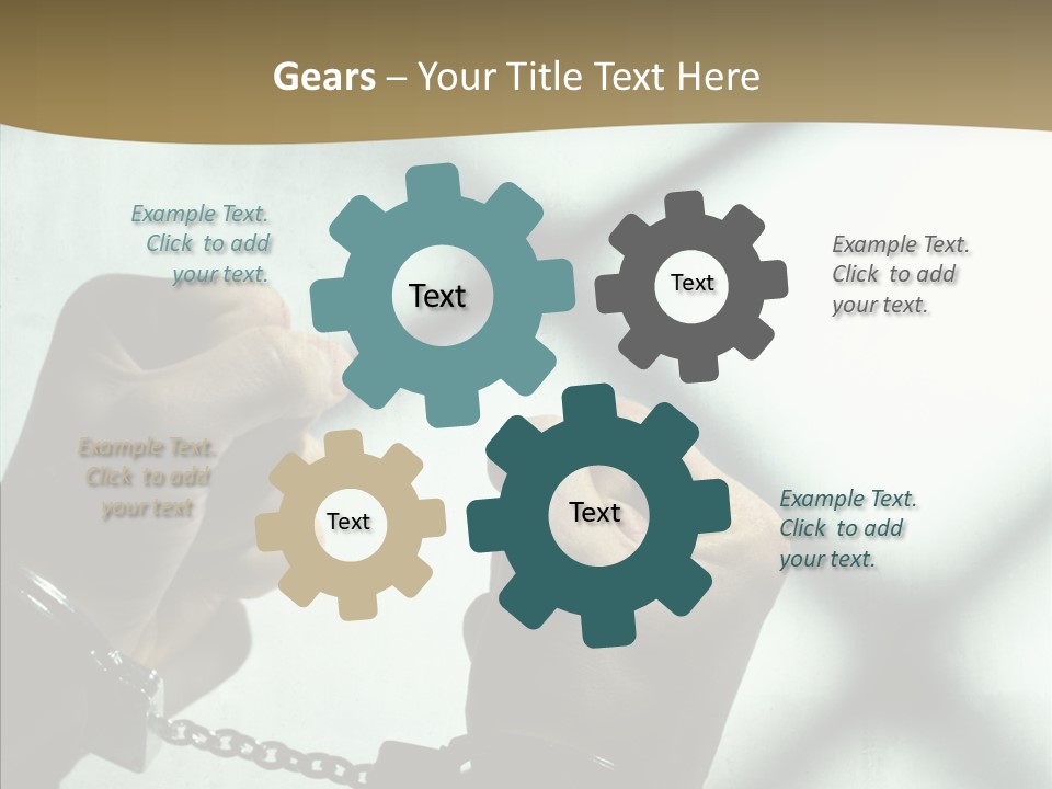 Per On Conference Table PowerPoint Template