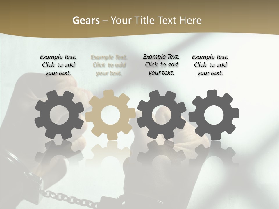 Per On Conference Table PowerPoint Template