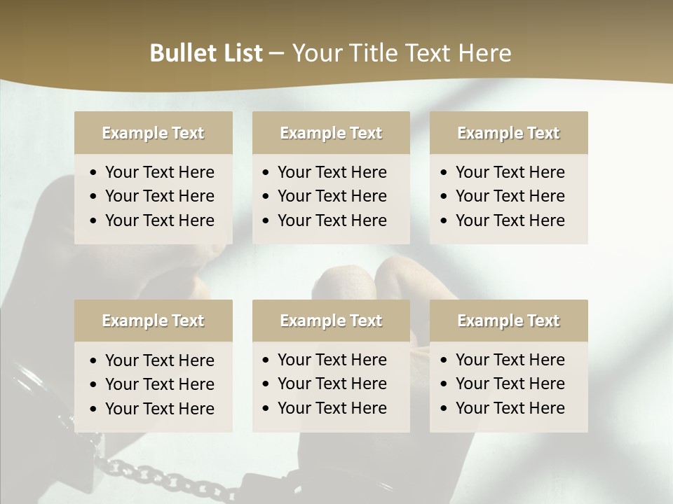 Per On Conference Table PowerPoint Template