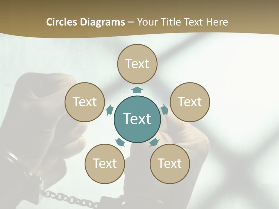 Per On Conference Table PowerPoint Template