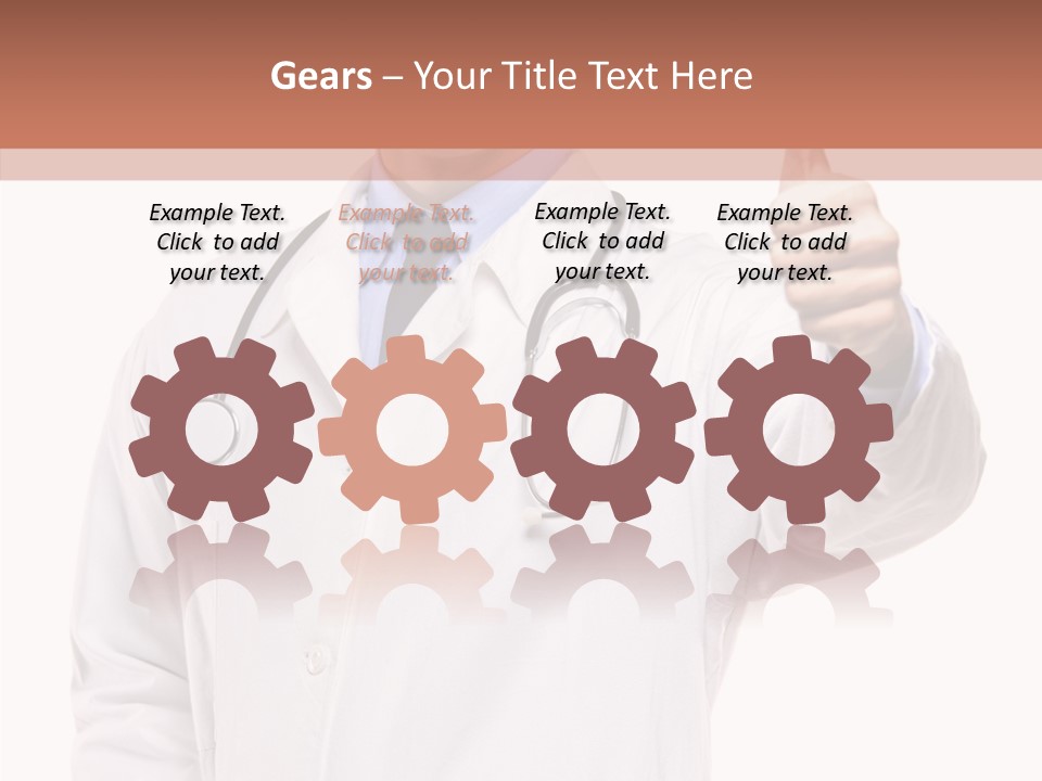 Apparatus Cheerful Hand PowerPoint Template