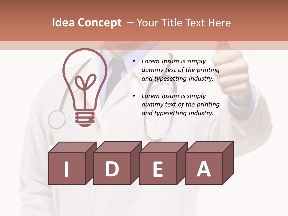 Apparatus Cheerful Hand PowerPoint Template