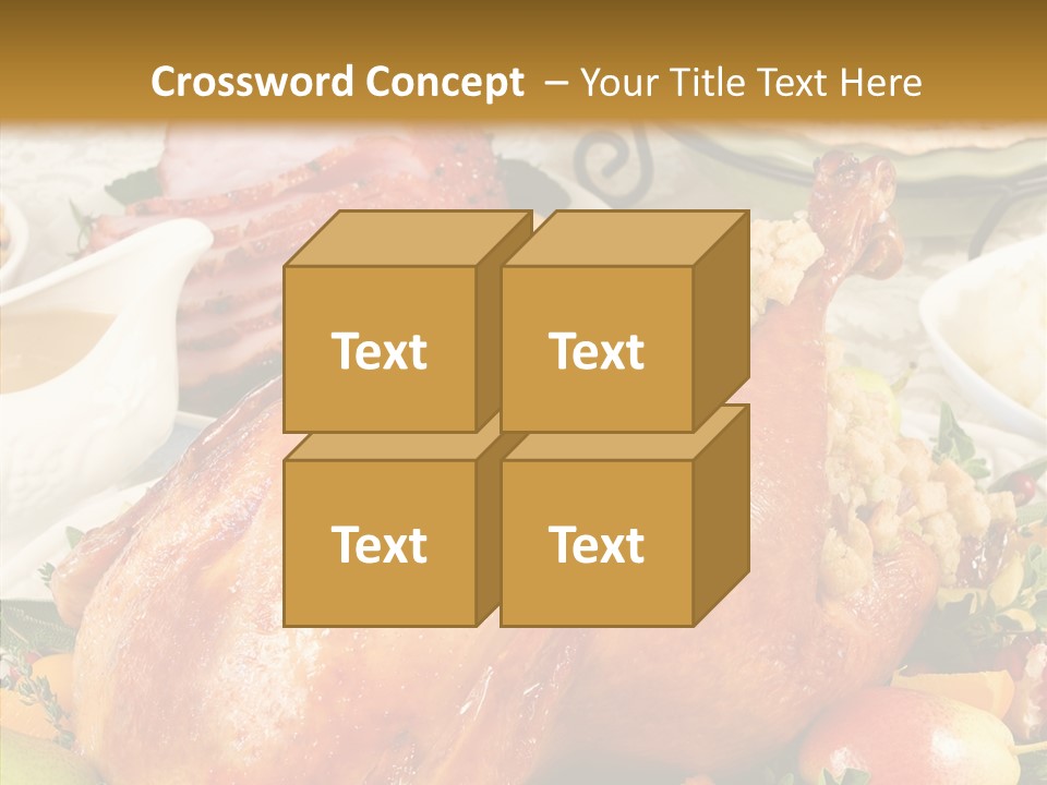 Seasonal Plenty Salad PowerPoint Template