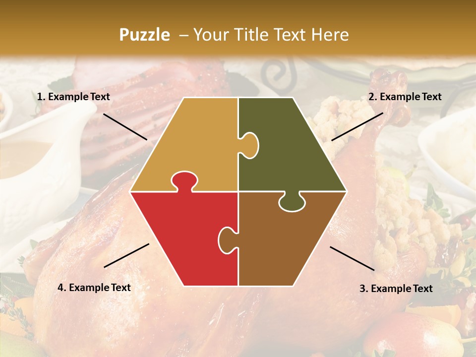 Seasonal Plenty Salad PowerPoint Template