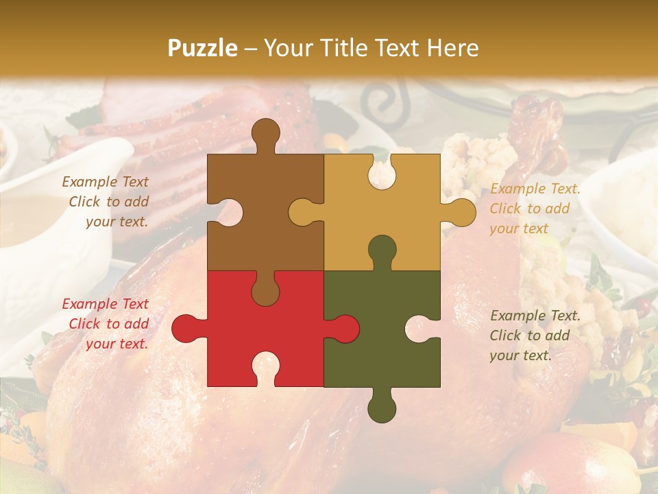 Seasonal Plenty Salad PowerPoint Template