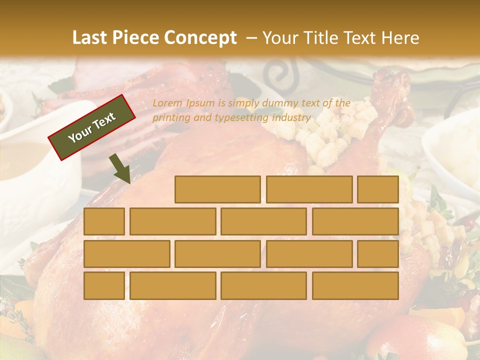 Seasonal Plenty Salad PowerPoint Template