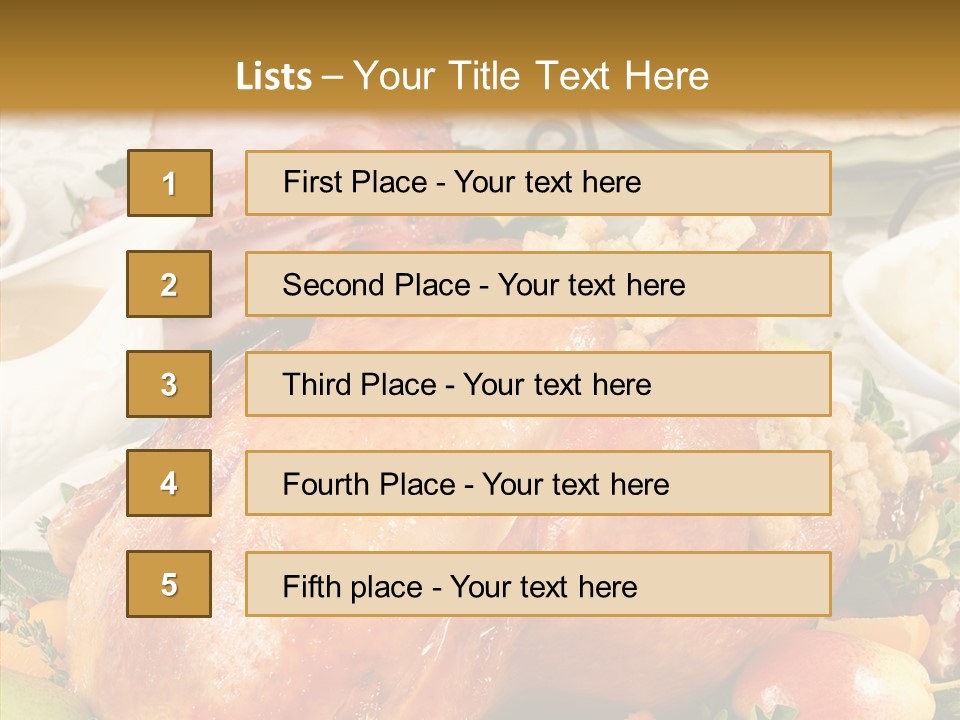 Seasonal Plenty Salad PowerPoint Template
